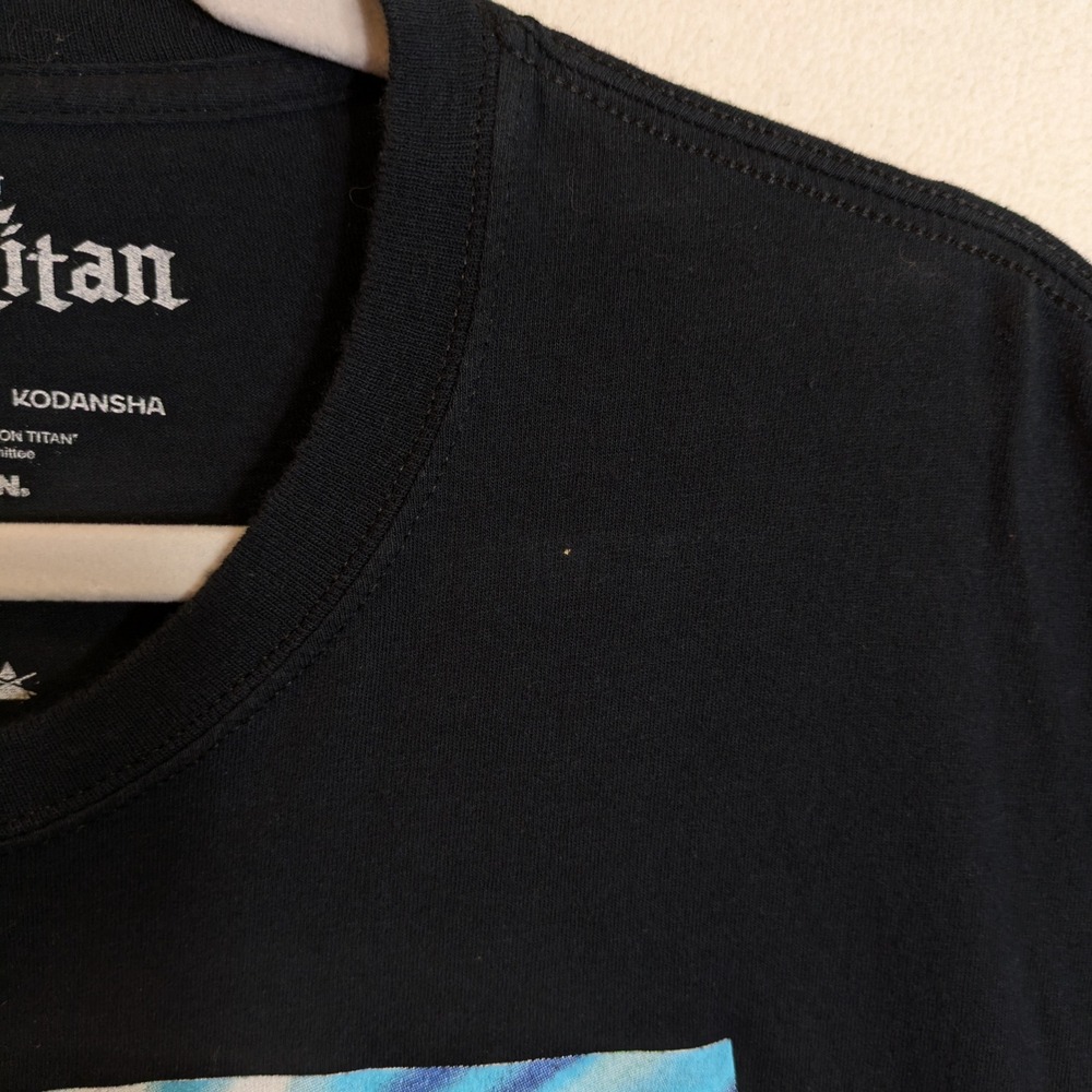 Attack on Titan T-Shirt XL Eren Yeager Final Season Black Anime Graphic Tee - Picture 7 of 8